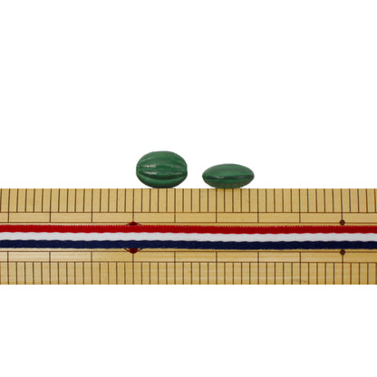 Beads "Czech RepublicBeads Almond satinen 1.2cm x 0.9cm 4 pieces "