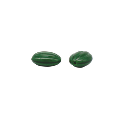 Beads "Czech RepublicBeads Almond satinen 1.2cm x 0.9cm 4 pieces "