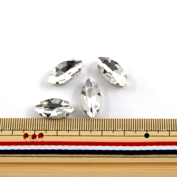配件材料 "玻璃宝石零件GN-29-02S marquis 9x18mm 4个"【Yuzawaya限定商品】