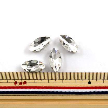 配件材料 "玻璃宝石零件GN-29-02S marquis 9x18mm 4个"【Yuzawaya限定商品】