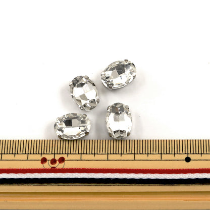 配件材料 "玻璃宝石零件GN-29-07S椭圆形10x14mm 4个"【Yuzawaya限定商品】