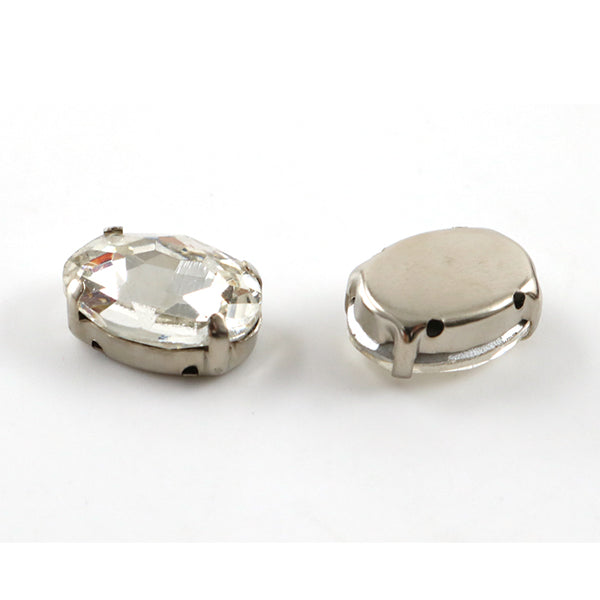 配件材料 "玻璃宝石零件GN-29-07S椭圆形10x14mm 4个"【Yuzawaya限定商品】