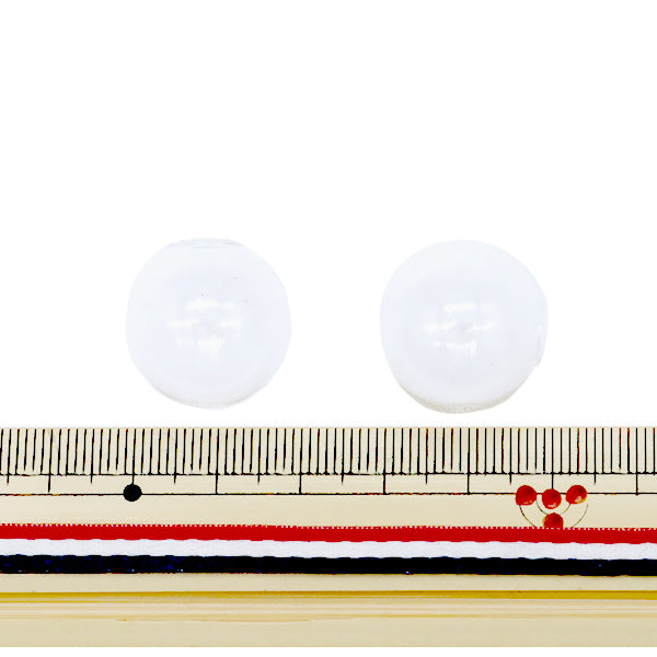 خامة الإكسسوار "كرة زجاجية دائرية 20 ملم قطعتين شفاف GN-76-21S-02"