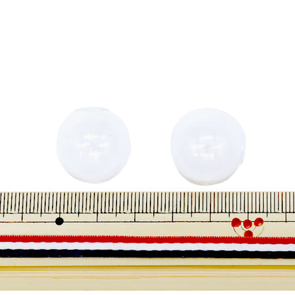 خامة الإكسسوار "كرة زجاجية دائرية 20 ملم قطعتين شفاف GN-76-21S-02"