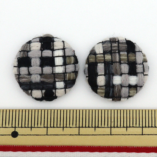 Accessory material "Kurumi Parts Round Tweed C 2 pieces GN-77-21S-01C"