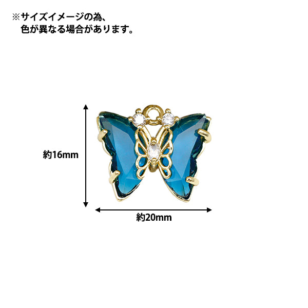 Accessoires Material "Bijouharm Butterfly Crystal GN-28-24SS-02"