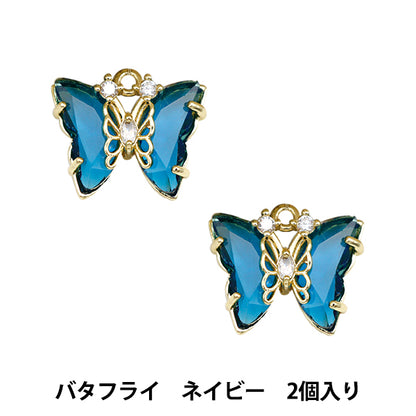 Accessories material "Bijou Cham Butterfly Navy GN-28-24SS-02"