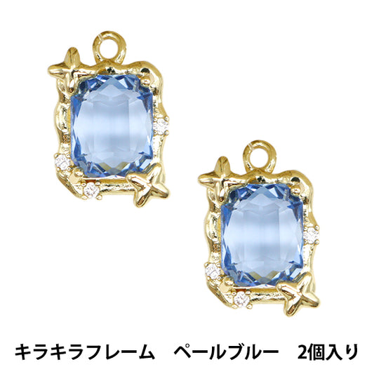 Accessoires Material "Bijou Charm Glitter Frame Paleblau GN-28-24SSS-05"