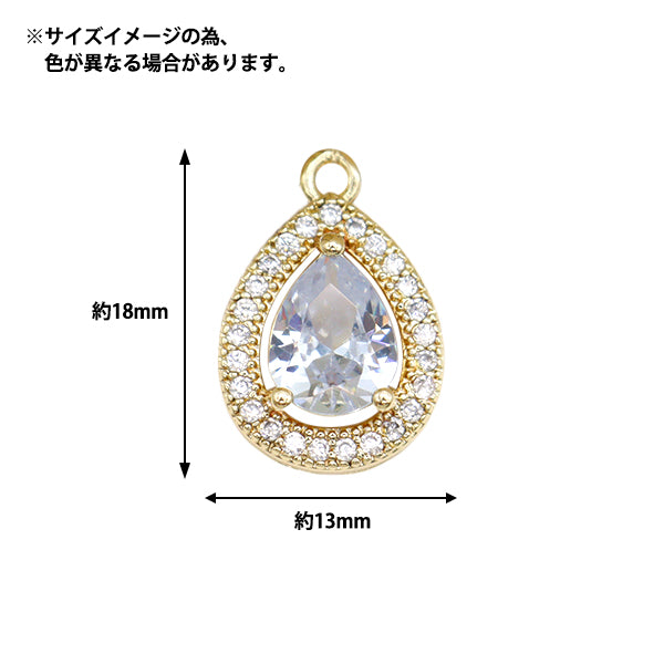 Accessoires Material "Bijou Charm Princess Drop Pasprosa GN-28-24SS-06"