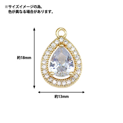 Accessoires Material "Bijou Charm Princess Drop Pasprosa GN-28-24SS-06"