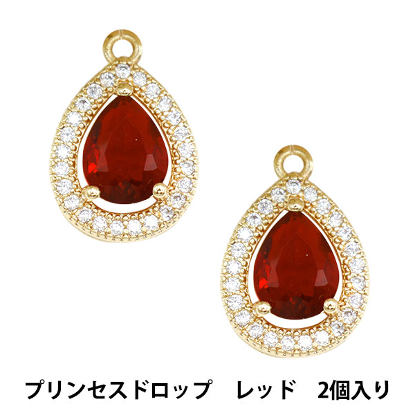 액세서리 자료 "Bijou Charm Princess Drop Red GN-28-24SS-06"