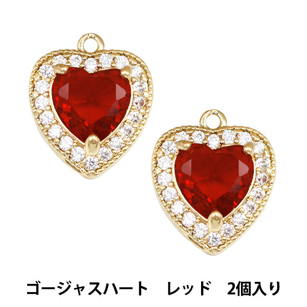 Accessoires Matériel "Bijou Cham Gorgeous Heart Red GN-28-24SS-07"