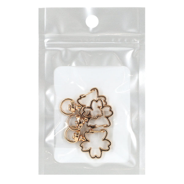 手芸金具 『プチプラビーズ フラワーカン 3個入り 約36×24mm ゴールド YN-05-05』