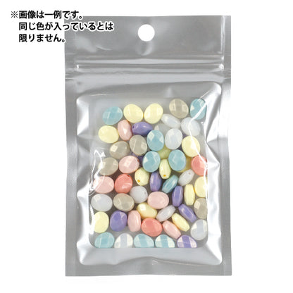 ビーズ 『プチプラビーズ パステルオーバル 約10×8mm YN-05-10』