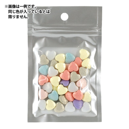 ビーズ 『プチプラビーズ パステルハート 約11×12mm YN-05-13』