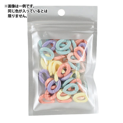 ビーズ 『プチプラビーズ パステルチェーン 約19×14mm YN-05-14』