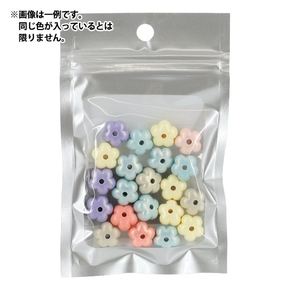 ビーズ 『プチプラビーズ パステルフラワー 約13×13mm YN-05-15』