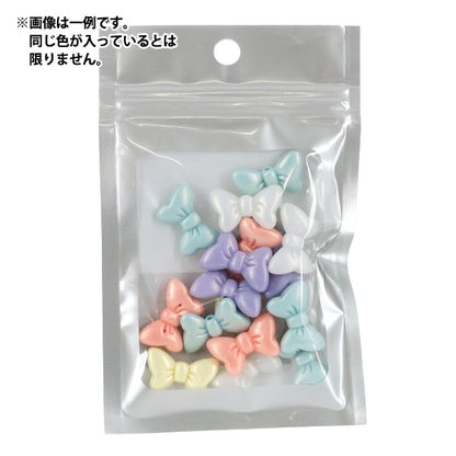 ビーズ 『プチプラビーズ パステルリボン 約14×22mm YN-05-16』