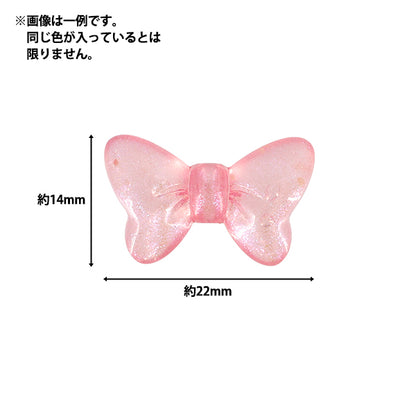 ビーズ 『プチプラビーズ ミルキーリボン 約14×22mm YN-05-19』
