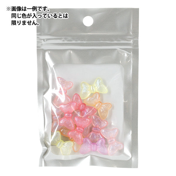 ビーズ 『プチプラビーズ ミルキーリボン 約14×22mm YN-05-19』