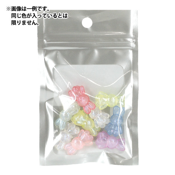 ビーズ 『プチプラビーズ ミルキーラビット 約24×15mm YN-05-25』