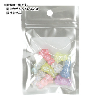 ビーズ 『プチプラビーズ ミルキーラビット 約24×15mm YN-05-25』