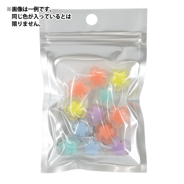 ビーズ 『プチプラビーズ フロスティフラワー 約17×17mm YN-05-22』