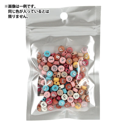 ビーズ 『プチプラビーズ レタービーズ 約7mm ニュアンス YN-05-43』