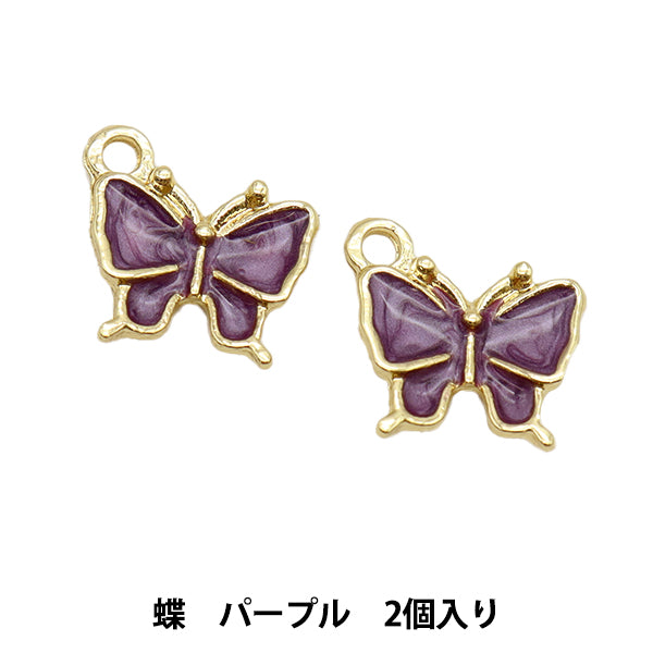 액세서리 소재 "에포참나비 2개입 보라색 M7936""