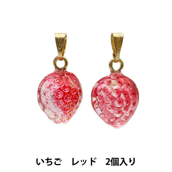 Materiale degli accessori "Glass Charm Strawberry Red 2 contenente B764"