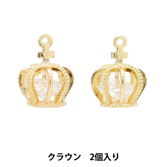 Material de accesorios "Corona de circonía de circonía 2 piezas de oro M1796"