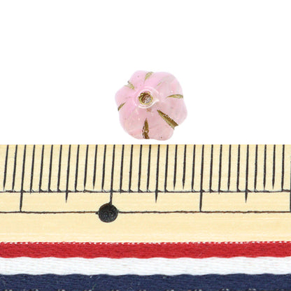 Бисер "Чешская РеспубликаБисер Тыквенное светло-розовое золото 8 мм 12 штук PB717-01-08"