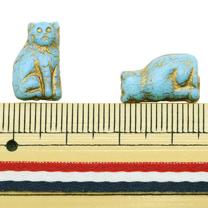 Бисер "Чешская РеспубликаБисерБусинка кошка Türkiye 15 мм x 9 мм 2 кусочки B000570"