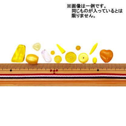 Бисер "Чешская миксБисер 50 г желтого микса4-желтого"