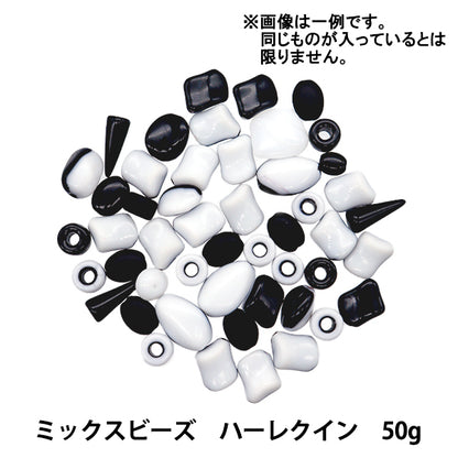 Бисер "Чешская миксБисер 50G Harlequin Mixb & W-Harleq"