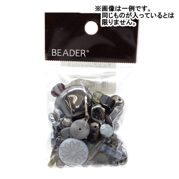 Бисер "Чешская миксБисер 50 г серый микс 19-grey"