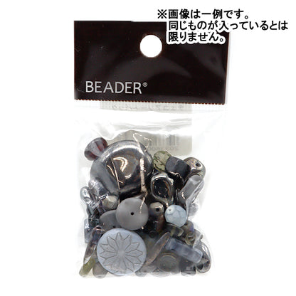 Бисер "Чешская миксБисер 50 г серый микс 19-grey"