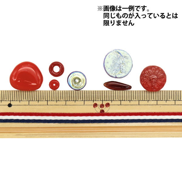 خرز "الجمهورية التشيكية"خرز Mix Contractment Pack 50g Red Mix-Red-1"