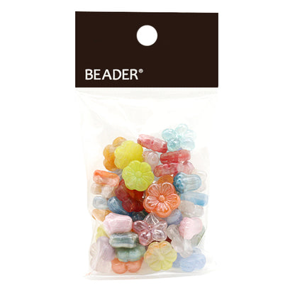 珠 捷克共和国珠 混合包50g花卉多MIX111-FLOWER"