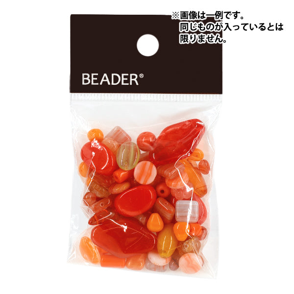 9281 手染めアクリルビーズ チェコビーズ ハンドメイド オレンジ パーツ ビーズ 『チェコ ミックスビーズ オレンジ 50g MIX1-ORANGE』 – Yuzawaya
