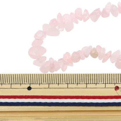 Beads "Natural Stone Sazare Rose Quartz 20cm YT0406"