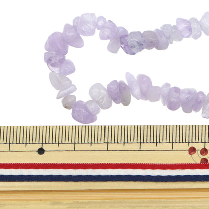 Beads "Natural Stone Sazare L Amethyst 20cm YT0606"