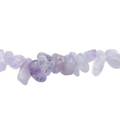 Beads "Natural Stone Sazare L Amethyst 20cm YT0606"