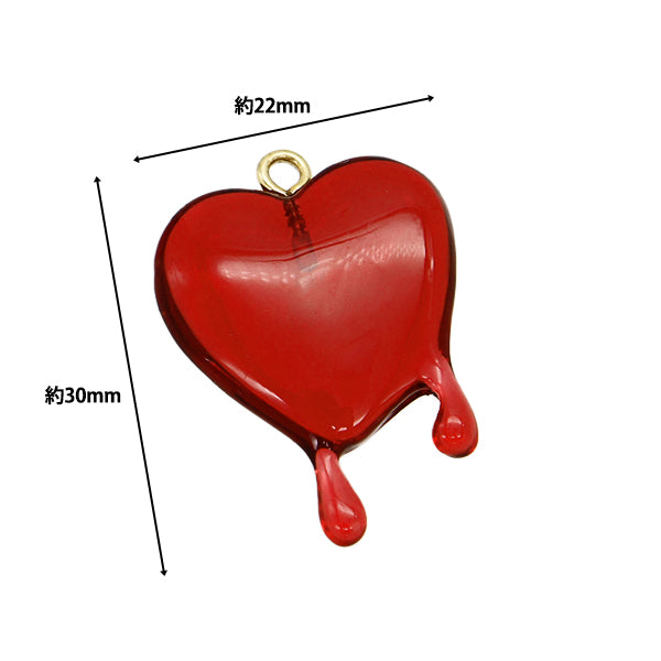 Accessoire Material "Charme schmelzend Herzrot rot AP24036"
