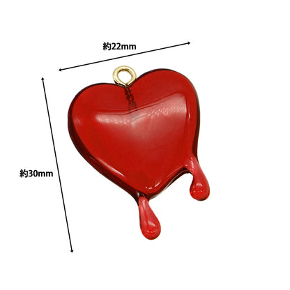 Accessoire Material "Charme schmelzend Herzrot rot AP24036"