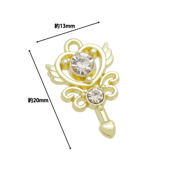 Accessoire Material "Charme Herzstabkristall AP24105"