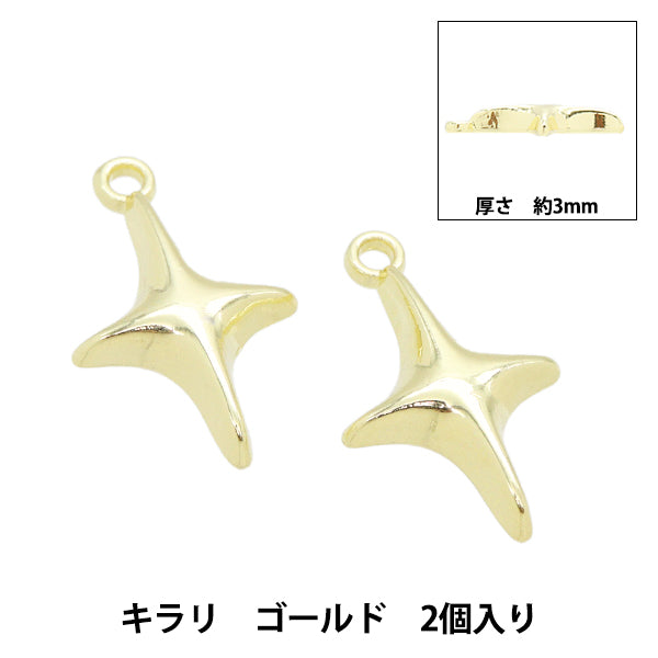 Accessoire Material "Charm Kirari 2 Teile Gold AP24027"