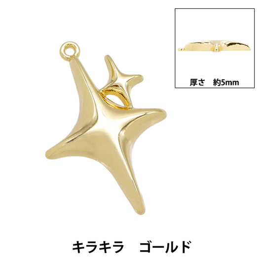 Accessoire Material "Charm Glitter Gold AP24028"