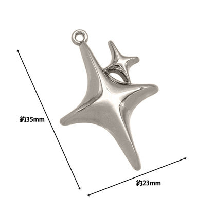 액세서리 재료 "Charm Glitter Silver AP24028"