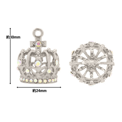 액세서리 자료 "매력 그랜드 크라운 실버 AP24035"
